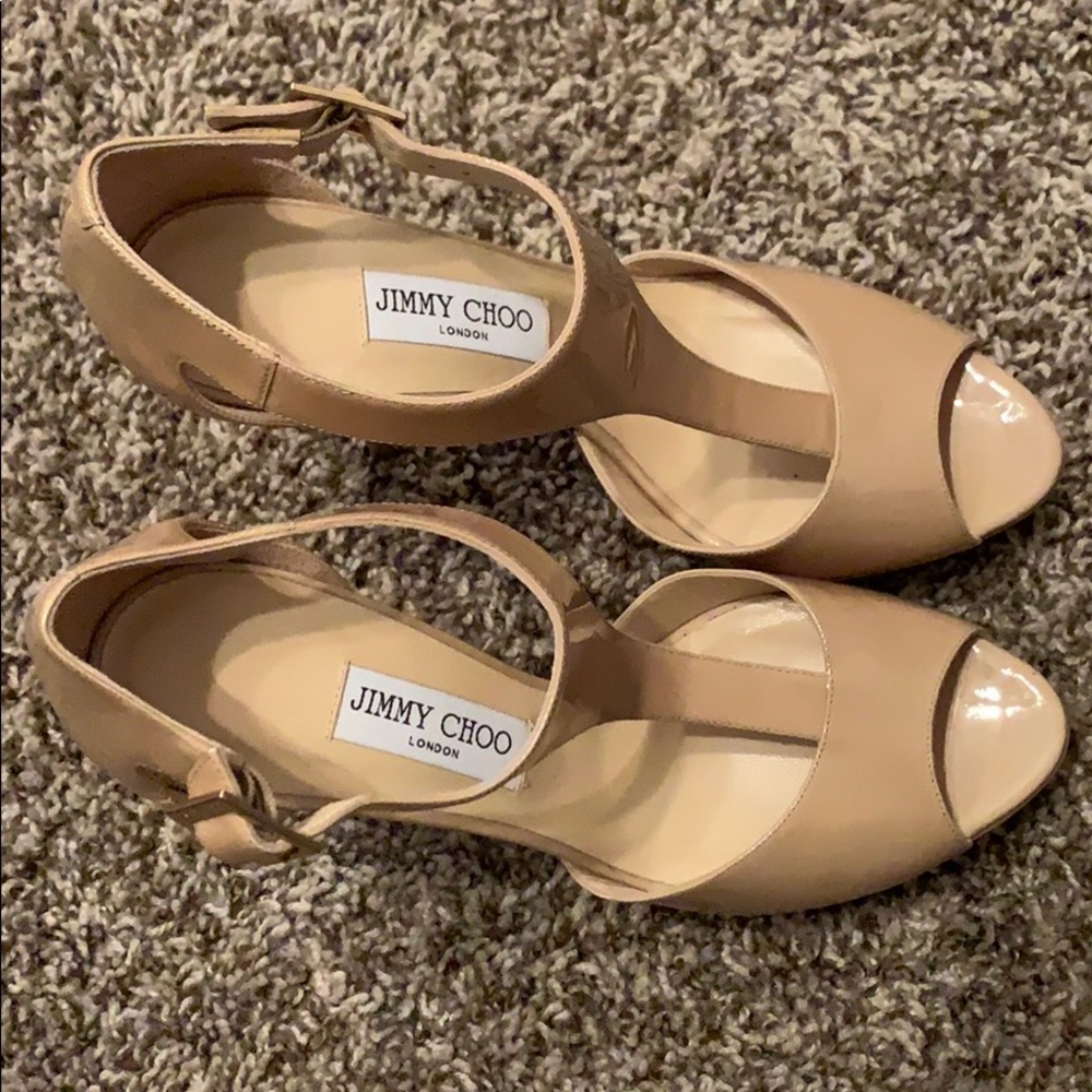 Authentic Jimmy Choo Platform Sandals - Picture 2 of 5